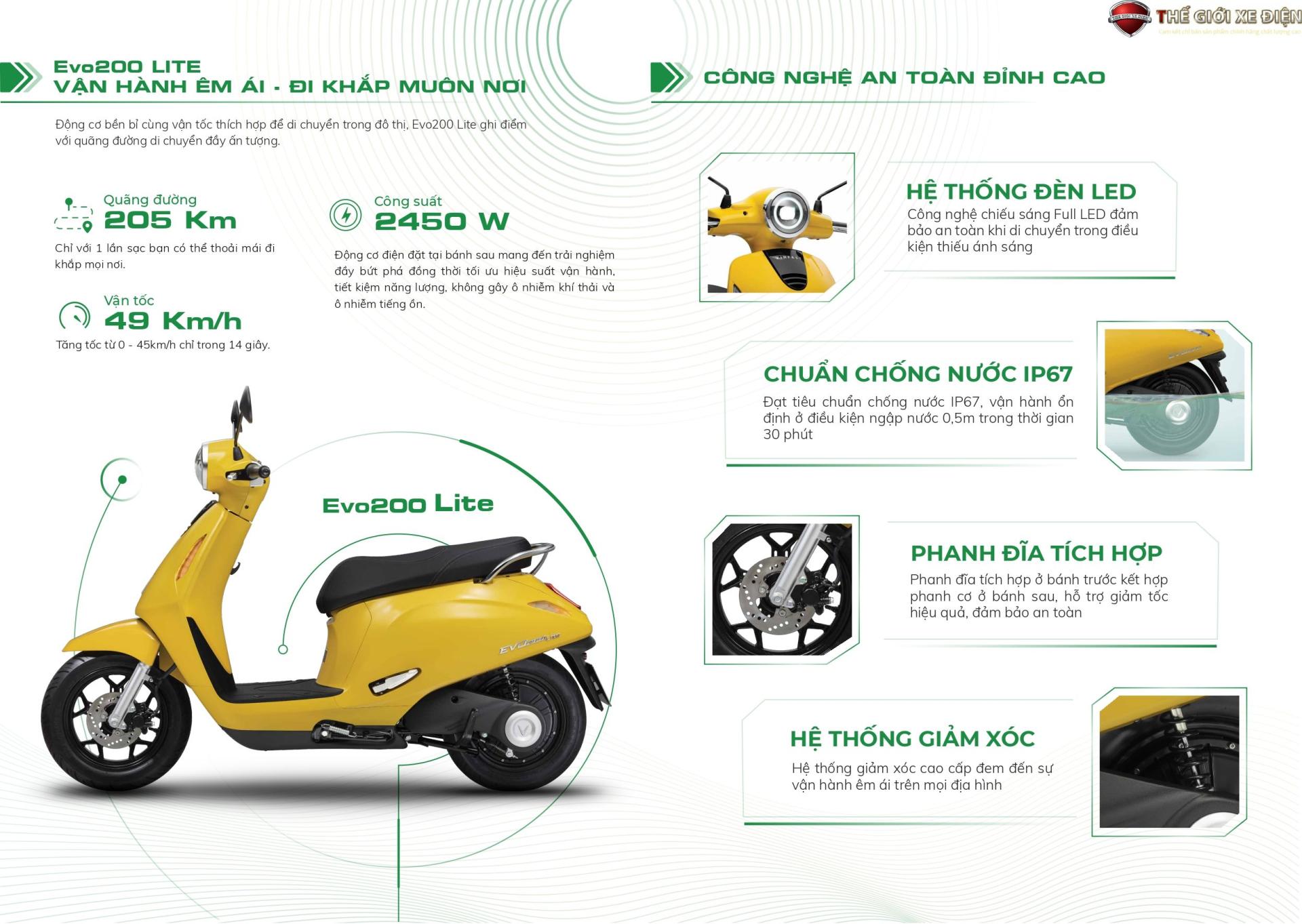 VinFast Evo 200 Lite: Nhỏ Gọn, Linh Hoạt, Giá Tốt Bất Ngờ